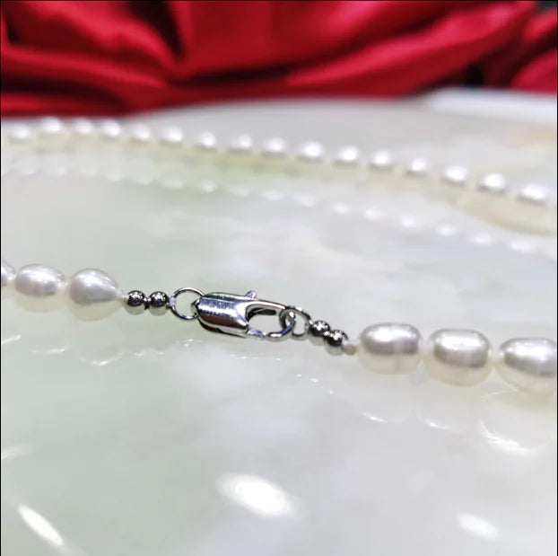 Pearl Jewelry Set - Necklace, Bracelet, and Ring (3 Pieces)