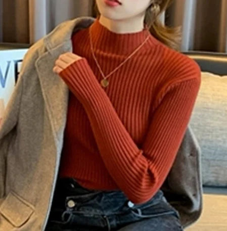 2023 Women's Winter Versatile High Neck Knit Top